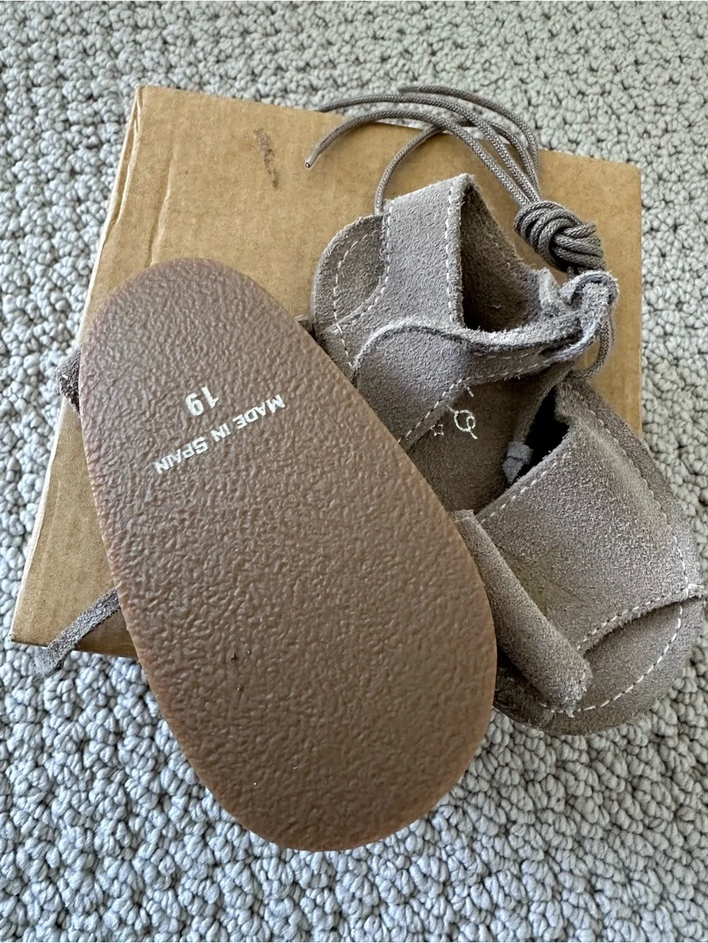 Tocoto Vintage suede baby star sandals 19